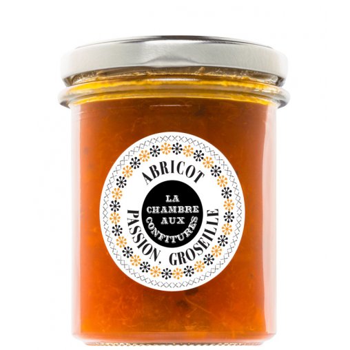 Confiture d'abricot, passion et groseille