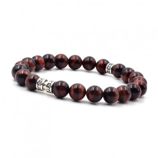 bracelet homme PPJ Œil de taureau 8mm